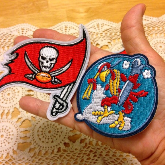 Patches Bundle - New iron-on patches, Pirate, rooster - Picture 3 of 3